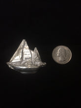 Load image into Gallery viewer, Fine Silver Boat Pendant - CUSTOM ORDER