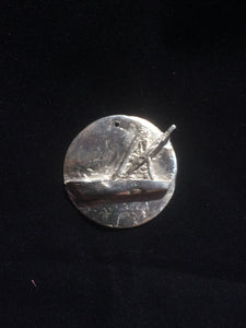 Fine Silver Boat Pendant - CUSTOM ORDER