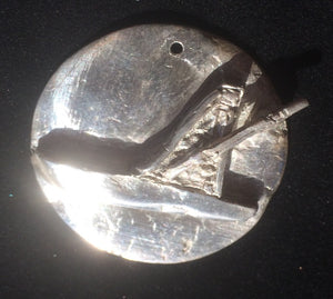 Fine Silver Boat Pendant - CUSTOM ORDER