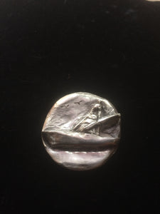 Fine Silver Boat Pendant - CUSTOM ORDER