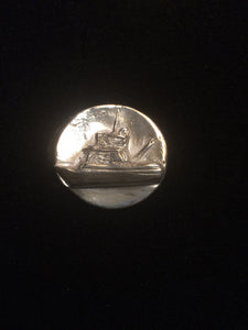 Fine Silver Boat Pendant - CUSTOM ORDER