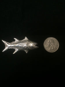 Fine Silver Fish Pendant - CUSTOM ORDER