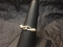 Load image into Gallery viewer, Linked Infinity Sterling Silver Wire Wrap Ring