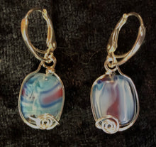 Load image into Gallery viewer, Ocean Waves Fine Silver Necklace and Earrings Set