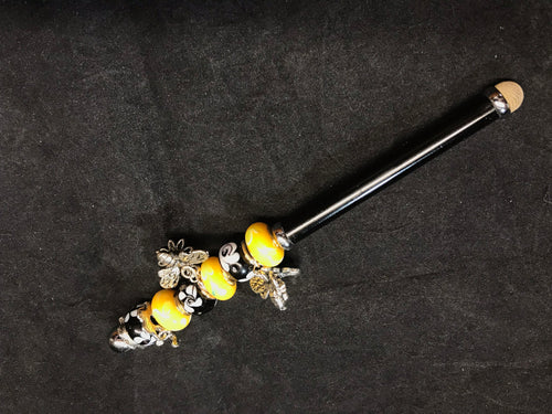 Sunflowers and Bees Beaded Stylus