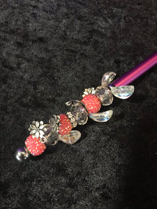 Pink Roses Beaded Stylus