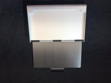 Load image into Gallery viewer, Silver Tone Business Card Case with Mermaid and Compass Rose