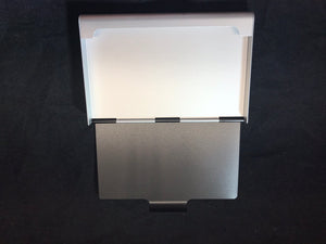 Silver Tone Business Card Case with Mermaid and Compass Rose