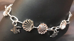 Scallop Pairs Stainless Steel Anklet