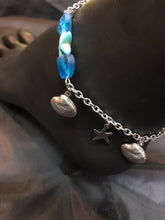 Load image into Gallery viewer, Starfish in the Deep Blue Sea Stainless Steel Anklet