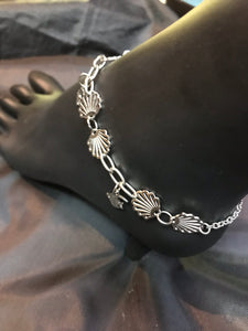 Scallop Pairs Stainless Steel Anklet