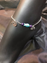 Load image into Gallery viewer, Green Fish and Imperial Jasper Stainless Steel Anklet
