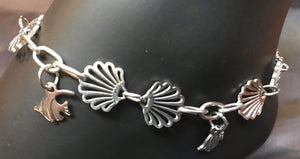 Scallop Pairs Stainless Steel Anklet