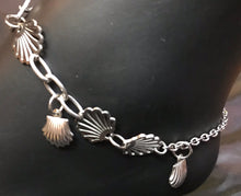 Load image into Gallery viewer, Scallop Pairs Stainless Steel Anklet