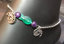 Load image into Gallery viewer, Green Fish and Imperial Jasper Stainless Steel Anklet