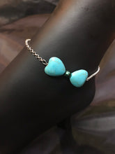 Load image into Gallery viewer, Magnesite Hearts Stainless Steel Anklet